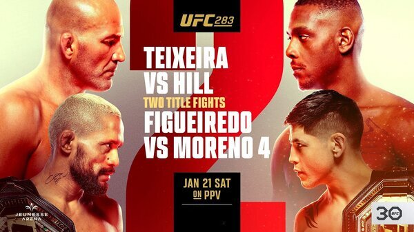 Watch UFC 283: Teixeira vs Hill PPV 1/21/23 – 21 January 2023