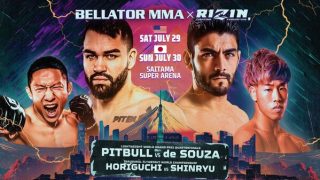 Watch BELLATOR x RIZIN: Pitbull vs De Souza 7/29/23 – 29 July 2023